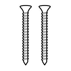 A pair of screw icon A pair of screw icon
