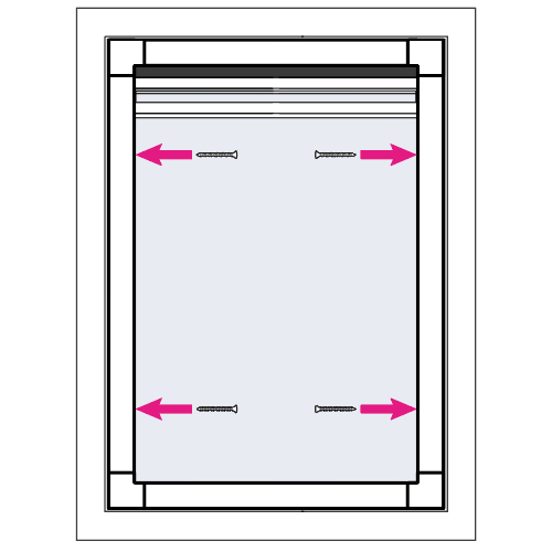 A fitting graphic for a ultra blackout blind A fitting graphic for a ultra blackout blind
